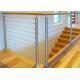 Durable Stainless Steel Wire Railing , Stainless Steel Wire Balustrade Easy Maintenance