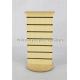 Round Base Spinner Display Rack Wooden 2 Way Slatwall Display Stand Countertop