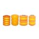 Highway Anticollision Proof Yellow EVA Barrier Roller Barrels with Reflective Stripes