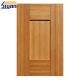 Five Panels MDF Shaker Kitchen Cabinet Doors Dark Wood Grain Size Customized
