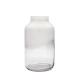 Hand Made Solid White Top Half Ceramic Glass Jar Vase
