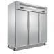 800W SS201 3 Door Upright Fridge for restaurant