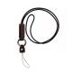 OEM Universal Phone Lanyard Strap Adjustable Leather Neck Phone Strap With Patch Metal