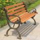 Bao Tuo outdoor thickening of cast iron park chairs lounge chairs red 1.25