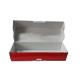 Corrugated box with red color printing