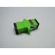 Simplex SC APC SM Fiber Optic Adapter Stability With Green Housing