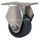 Stainless Steel 1.5 35kg Rigid PU Caster S26015-73 Grey Color Application Caster