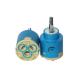 35mm Joystick Hotel Faucet Cartridge with Low Torque and Double Seal in Blue Housing