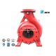 Single Impeller Centrifugal UL FM Approved Fire Pumps Ductile Cast Iron Materials