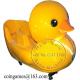 Amusement Park Yellow Duck Coin Operated Kiddie Rides