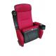 Red Color Cinema Chairs Space Saving Movable Armrest Compound Vestee Surfance