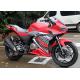 Red Monster Road And Race Motorcycles Single Cylinder Vertical Type Engine