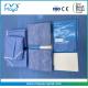 Waterproof Nonwoven Surgical Lithotomy Drape Pack With Leggings