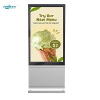 Super Slim Digital Signage Kiosk Double Sided LCD Advertising Player Vertical Totem