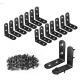 OEM Aluminum Mounting Brackets Heavy Duty Angle Iron Brackets Fabrication