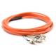 3m 6 Core Multimode OM1 Optical Pigtail , FC Pigtail For Network Telecom FTTH