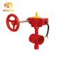 Red Fire Fighting System Equipment , Grooved Type Butterfly Valve FM Approved