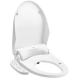 Ivory White Color Heated Toilet Seat Bidet Seat Antibacterial Function V Shape