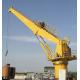 25t 20m Marine Cranes Stiff Boom With Rolled Steel Pedestal