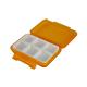 Portable Plastic Pill Box Detachable 6 Compartments Square Pill Storage Organizer