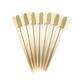 15cm bulk Green Bamboo Paddle Picks Sticks For Food