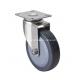 Stainless 3 65kg Plate Swivel PU Caster S3413-74 Customized to Your Requirements