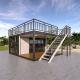 Home Hurricane Proof Modular Container House With Glass Wall And Terrace