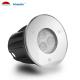 Mini 3W Led Ground Lights 316L Stainless Steel Tempered Glass Cover External Control