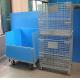 Heavy Foldable Mesh Pallet Steel Storage Cages Folding Lockable Storage Cages Wire Mesh Container For Storage System