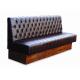 Foshan restaurant furniture factory leather booth button tufted booth restaurant booth seating