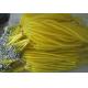 Yellow cool color cute high quality strong pulling anti-drop safety line coiled lanyards