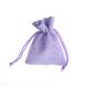 small jute bag purple hemp drawstring burlap with purple rope jewelry bag gift bag gift pouch