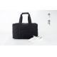 Black Portable Foldable Travel Bag Large Volume Thermal Transfer Printing