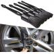 Black Nylon Pp Filament Car Detailing Brush 5 Pack For Cleaning Interior