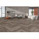 6.5mm Grey Oak Spc Flooring Herringbone Luxury Vinyl Flooring 125x625mm