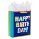 CMYK Printing Custom Printed Shopping Paper Bag With Logo for Birthday Celebration