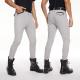 High Elestic Breathable Mens Riding Breeches Grey Knee Silicone Equestrian Pants