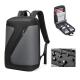 Polyester Black Anti Theft Waterproof Travel Laptop Backpack 20Litre