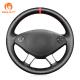 Black Suede Hand Stitched Steering Wheel Cover for Mercedes-Benz W639 Viano Vito Valente