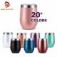 Personalized Stainless Steel Tumbler , Glitter Rainbow Stainless Steel Double Wall Wine Tumbler