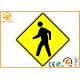 Printed Reflective Street Traffic Warning Signs Weather Proof CE / ROHS / FCC