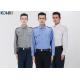 Polyester Cotton Male Security Officer Uniforms Blue Long Sleeve Shirt