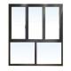 Soundproof Aluminium Glass Folding Doors , Sunscreen Interior Sliding Windows