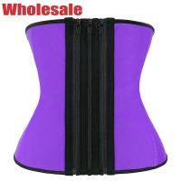 Three Layers 9 Boned 6XL Women'S Latex Waist Trainer With Zipper