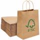 FSC Certified Kraft Paper Handbag For Clothing And Garment Packaging