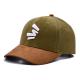 Lower Crown 6 Panel Baseball Hat With Plastic Buckle Customized Snapback Cap