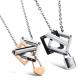 New Fashion Tagor Jewelry 316L Stainless Steel couple Pendant Necklace TYGN292