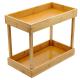 2 Tier Sustainable Bamboo Spice Rack Organizer Cabinet Shelf For Bathroom