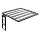 Jeep Cherokee Jl Silver Black Roof Rack with Extended Ladders and Functional Cargo Basket