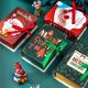 Custom Christmas Cookies Box , New Year Creative Gift Packaging Box